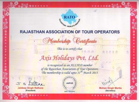 Certified from Ministry of Tourism
